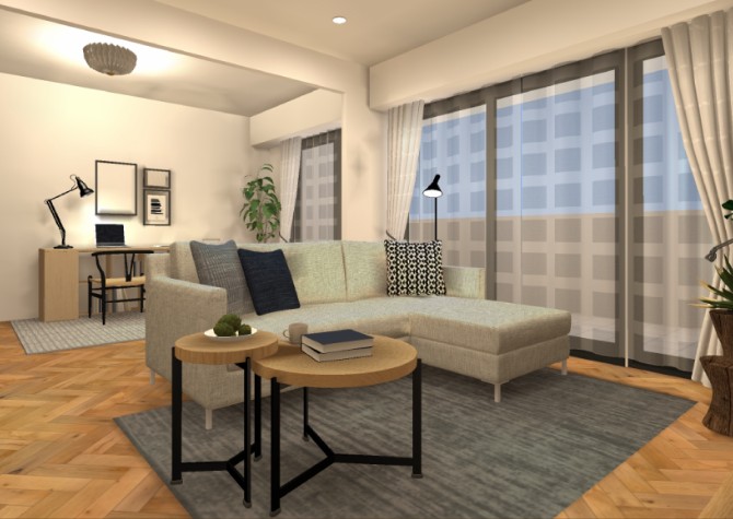 照明やカーテンなど
トータルで確認が可能です